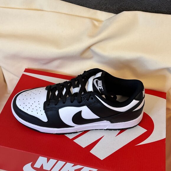 Nike Dunk Low Retro White Black Panda Men's Sneakers - Assorted Sizes - New - Picture 3 of 6